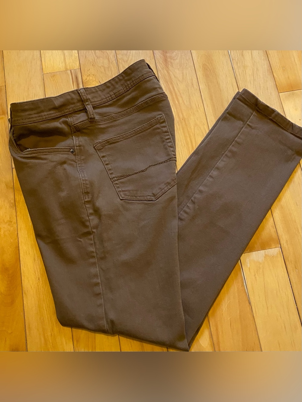 Men's Straight Fit Brown Jeans